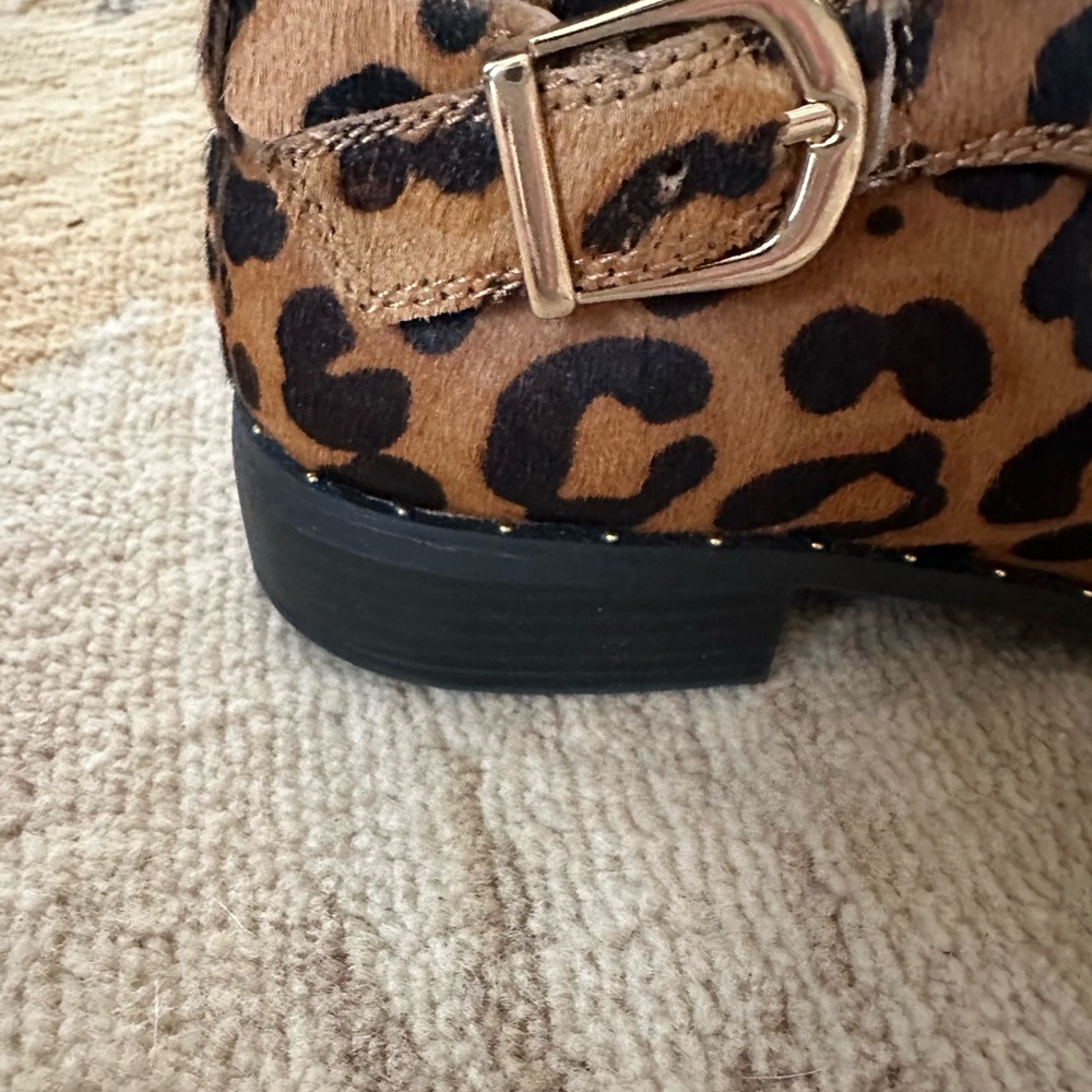 WOW EXCELLENT STEVEN BY STEVE MADDEN LEOPARD PRINT ANKLE BOOTS SHOES 8 - Picture 10 of 10